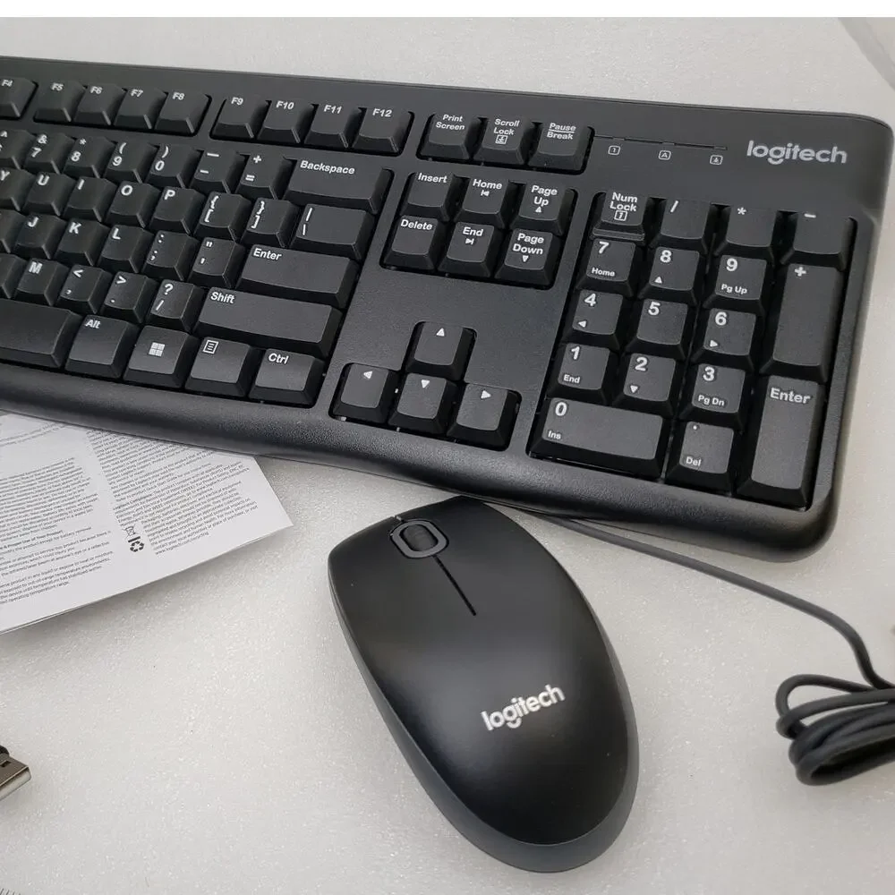 Logitech MK120 Corded Keyboard and Mouse Combo